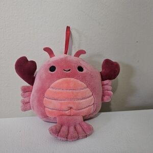 Squishmallows 4” Lorono The Lobster Ornament Plush Toy